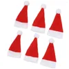 Portaoggetti da cucina 12 pezzi Copribottiglie per cappelli di Babbo Natale Supporti per stoviglie per la decorazione natalizia domestica