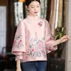 Vêtements ethniques Robe Tang Femme Automne Hanfu Brodé Top Style National Rétro Broderie Chinoise Veste Manteau Lâche