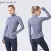 Lululemom Luluemon Designer Women Kurtka joga trening sportowy płaszcz fitness Sport Sport Szybki suchy odzież aktywna Top Solid Bluza 141