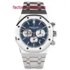 AP Fancy Watch – montre mécanique haut de gamme pour hommes, en acier King 26331, cadran bleu le plus élégant, automatique, cadran 41mm, ensemble complet