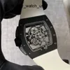 Watchinery Machinery Watch Watch RM Watch Series Series Manual Mechanical 50.23x42.7mm Men's Watch RM61-01 Black Ceramic White Track