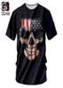 OGKB New Cool Stampa Bandiera Americana 3d Maglietta Per Uominidonne039s Cranio Maglietta Casual Homme Hiphop Punk O Collo Tee Camicette 7XL8617203