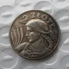 Moeda da polônia 1925 zniwiarka 2 zlote cópia moeda latão artesanato ornamentos réplica moedas decoração para casa acessórios298p