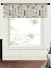 Curtains Coffee Grinder Retro Style Kitchen Small Voile Window Curtain Valance Tulle Sheer Short Curtain Cabinet Door Bedroom Home Decor