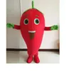 2024 Halloween Red Chilli mascotte Kostuum Topkwaliteit Aangepast Cartoon anime thema karakter volwassen maat kerst carnaval festival fancy jurk