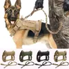 Pettorina tattica per cani Gilet militare K9 Abbigliamento per cani da lavoro Guinzaglio per guinzagli Set Gilet per cani Molle per cani di taglia media Pastore tedesco 1243t