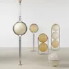 Zemin lambaları Delord Lamba Basit Tasarım Led Krom Metal Beyaz Akrilik Top Işık Oturma Odası El Ev Dekorasyonu