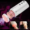 Onani Hands Free Sex Toys Products Telescopic Wearable Masturbator for Men Justerbar arm penis Massage Cup vuxen 231010