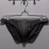 Cuecas sexy roupa interior para homens cintura baixa cor sólida breve bolsa macia jockstrap calcinha lingerie sensual biquíni roupa de banho