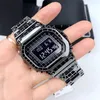 Serie di griglia sportive maschili Digital Quartz 5000 Watch World Time Full Full Waterproof LED Automatico Autuning Hand Light Oak Series