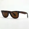 Klassische Marke Wayfarer Luxus quadratische Sonnenbrille Männer Frauen Acetatrahmen mit neuen Ray-Glaslinsen Sonnenbrille für Männer UV400 Tortoiseshell Co Raies Ban KTCA