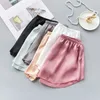 Women's Shorts Fashion Safety Pants Ice Silk Boxer Shorts Mid-Rised Seamless Underwear Mid-Rised Intimates Anti-Emptied Ladies Safety Pants NewL24313