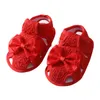 Летние сандалии для маленьких девочек в стиле ретро, обувь для малышей, обувь с цветочным узором, обувь для младенцев с мягкой подошвой, первые ходунки, 0–18 месяцев, противоскользящая обувь для малышей