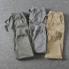 Pantalons pour hommes Pantalons élégants Streetwear Couleur pure Slim All Match Casual Hommes Cargo pour le travail