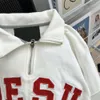 American Polo Shirt dragkedja hoodie för kvinnor i början av hösten Loose Ins Trendy Lazy Style Bf Thin Hiphop Jacket Style S Style S