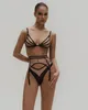 Ellolace Sensuelle Lingerie Nue Sans Couture Voir À Travers Des Sous-Vêtements Soutien-Gorge Transparent Sexy Jarretière Ensemble Nu Ensembles Exotiques Non Censurés 240305