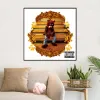 Calligraphy Kanye West College Dropout Music Album Cover Poster Canvas Art Print Home Decor Wall Painting (ingen ram)