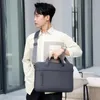 2023 Mannen Aktetas Tas Hoge Kwaliteit Business Beroemde Merk PU Lederen Schoudertas Messenger Bags Kantoor Handtas 14 inch laptoptas 240313