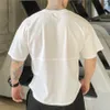 Herren T-Shirts 2021 Herren Muskel T-shirt Bodybuilding Fitness Männer Tops Baumwolle Unterhemden Plus Große Größe T-shirt Baumwolle Mesh Lose Kurzarm