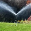 Sprayers 360 Rotary Irrigation Sprinkler Head With Tripod Telescopic Support Automatic Rotating Sprayer Garden Lawn Watering Sprinkler