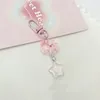 Porte-clés mignon nuage filles sac d'école pendentifs porte-clés INS porte-clés cadeau d'anniversaire étoile dessin animé bijoux
