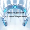 Electric Fans New Portable Neck Fan 10000mAh USB Charging Brushless Summer Outdoor Camping Wireless Mini Air ConditioningH240313