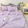 Comforters sets French Style Quilted Summer Comforter Set Elegance Princess Bubble Yarn Air Conditioning Quilt Set Skin-friendly Blanket Summer YQ240313