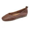 Casual Shoes Simple Loafers Women Slip-On Flats Cowhide Ladies Weave Mules Daily Driving Round Toe Basic Moccasins