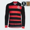 24/25 Flamengo Soccer Jerseys 2024 2025 Chemises de football Hommes Ensembles Kit Enfants Femmes Camisa De Futebol Manches Longues PEDRO DIEGO GERSON GABI LORRAN PULGAR Fans Joueur