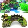 Tillverkare hartsdeokorationer ROCKERY Ornament Ecological Fish Tank Aquarium Accessoarer med hela simulering Bridge244o