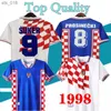 Fani Tops Soccer Jerseys Home Suker Retro Jerseys Boban Chorwacja Vintage Classic Football Shirt Soldo Stimac Mato Bajic Footh240313