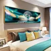 Calligraphy Hot New Chinese Style Bedside Painting Flower Canvas Posters Floral Prints Feathers Wall Art for Bedroom Living Room Home Decor