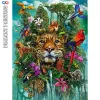 Leathercraft 5d Full Diamond Embroidery Leopard Diy Diamond Painting Animals New Arrival Tiger Picture of Rhinestone Art Zoo Home Decoration