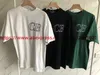 Neues CB Hollow besticktes T-Shirt Herren Grün Schwarz und Weiß Colbaxton Extra großes Damen-T-Shirt Herrenbekleidung 240313