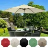 NETS 2/2.7/3M UV -skydd Parasol Solshade Paraply Cover Garden Paraply Cover Waterproof Beach Canopy Replacement Cover 6/8ribs