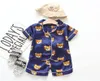 Kid Pajamas Baby Clothe Girl Twopiece Suit For Summer Home Wear Clothing Shortsleeved Suit Boy Cute Children Bear Cartoon Print 3844869