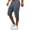 Pantalons pour hommes Shorts de couleur d'été Jeunes Casual Coton Chanvre Sports Lâche Grande jambe droite