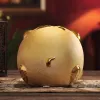 Коробка золото керамическое свиноводное свиноводное банк сейф за деньги сгибание банки монеты банк Дом аксессуары талисман артефакт дома