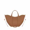 Designertas Polen Le Cyme Tas Mini Tonca Getextureerde Duo Schouder Kameel Numero Un Nano Ma Tote Dames Cross Body Tassen Dame Handtas Leren Tas