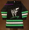 Pas cher Cousu Rare Vintage WWF WrestleMania 2000 Hockey Jersey Hommes Enfants Throwback Jerseys6556788