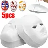 لوازم الحفلات 5pcs Diy Painting Cosplay Mask Women Men Men White Face Paper Baper to Barning Halloween Props