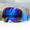 Kayak Goggles Çift Katman Anti-Fog Erkek ve Kadın Kayak Gözleri Açık Hava Yetişkin Kayak Goggles