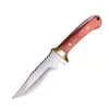 Coltelli da caccia da campeggio Portachiavi Coltello da tasca Manico in legno Piccoli mini coltelli EDC portatile Lama fissa Taglierina con copertura in pelle Strumenti di sopravvivenza all'aperto Regalo 240315