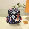 Summer Wide Brim Hats Bucket For Mens Womens Fashion Designer Adjustable Hat Trendy Full Letters Flowers Baseball Caps Unisex Luxurys Brands G243137BF