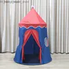 Zabawne namioty zabawkowe namiot zabawki na zewnątrz grę na świeżym powietrzu ogród Tipi Princess Castle składany Cubby Baby Room House Tepee Prezenty zabawki L240313