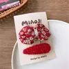 Hair Accessories Year's Hairpin Unique Design Fashionable Bow Lovely Red Strong Sense Of Decoration