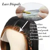 Perruque Lace Frontal Wig 100% naturelle brésilienne lisse, cheveux courts ombrés, à reflets 1B/27, 13x4, pre-plucked, pour femmes