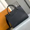 Top Shoulder Bags high quality designer bags luxury handbag medium tote bag 25CM cowhide women's bag Shopping Bag Genuine Leather Khaki black bag Gift box packaging