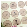 Other New Arrival 10Pcs Handmade Sealing Stickers For Baking Biscuit Bag Envelope With Love Round Kraft Paper Drop Delivery Jewelry Fi Dhtlw