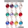 Charmes Mode 6mm Pendentifs En Verre De Cristal Pour Bracelet Boucle D'oreille Collier 12 Colorf Birthstone Charme Bricolage Bijoux À La Main Faisant Goutte De Dhgid